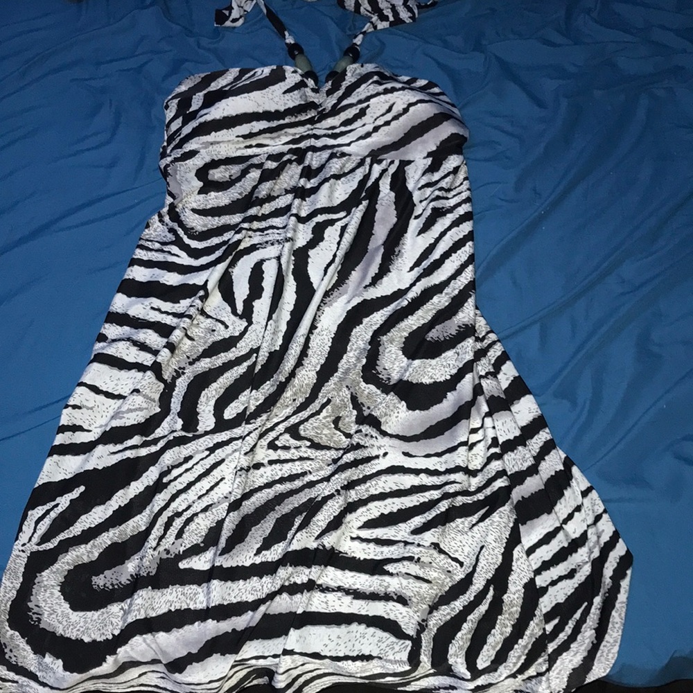 Zebra print dress